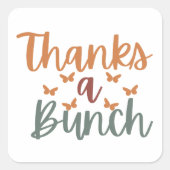 Boho Danke für ein paar kleine Unternehmen Quadratischer Aufkleber (Vorderseite)