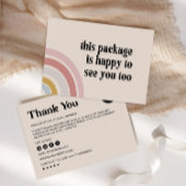 Boho danke Ihnen für Ihr Kartenvorlage | Business 