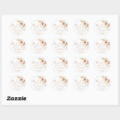Boho Dankeschön Favor Sticker (Blatt)