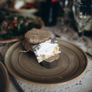 Boho Dark Floral Hochzeitsfeier Platzkarte Visitenkarten