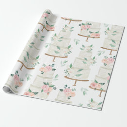 Boho, das elegantes Aquarell Wedding ist Geschenkpapier