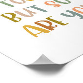 Boho das Leben ist hart, aber du Poster auch (Ecke)