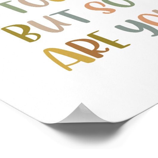 Boho das Leben ist hart, aber du Poster auch (Ecke)