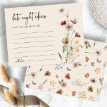 Boho Date Night Ideas<br><div class="desc">Dieses stilvolle und elegante Boho Date Night Ideas besticht durch herrliche,  handbemalte Aquarellbilder,  die als hübsches Bouquet angeordnet sind. Suchen Sie passende Elemente in der Boho Wildblume Brautparty Collection.</div>