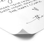 Boho Date Night Ideas, Moderne Minimalistisch Brid Poster (Ecke)