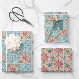 Boho Decorative Mulitple Tile Geschenkpapier Set
