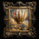 Boho Decoupage Dekoriert Vintage Heißluftballon Seidenpapier