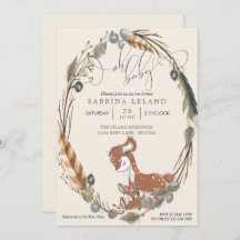 BOHO Deer and Fawn Baby Shower