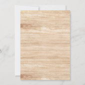 Boho Deer Antler Floral Wedding Einladung (Rückseite)