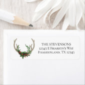 Boho Deer Antlers | Rustikale Weihnachtsadresse (Insitu)