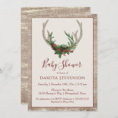 Boho Deer Antlers | Rustikale Weihnachtsdusche Einladung