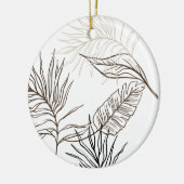 Boho Deer Bleibe Wild Sinti und Roma Child Keramik Ornament (Links)