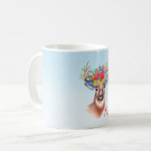 Boho Deer Kaffeetasse (Vorderseite Links)