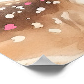 Boho Deer Kinderzimmer Poster (Ecke)