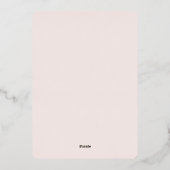 Boho Delicate Terracotta Blush Wedding Arch Folieneinladung (Rückseite)