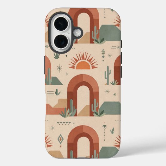 Boho Desert Arches Sunset Minimal Case (Rückseite)