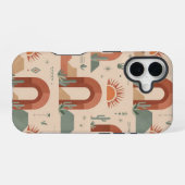 Boho Desert Arches Sunset Minimal Case iPhone 16 Hülle (Rückseite (Horizontal))