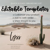 Boho | Desert | ästhetisch Quadratische Visitenkarte