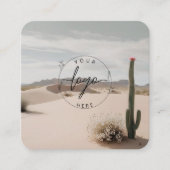 Boho | Desert | ästhetisch Quadratische Visitenkarte (Vorderseite)