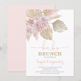 Boho Desert Baby Dusche Brunch Mädchen Einladung