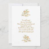 Boho Desert Baby Shower Girl Einladung (Rückseite)