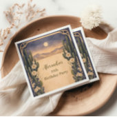 Boho Desert Cactus Birthday Serviette