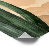 Boho Desert Cactus Southwest Baby Shower Willkomme Poster (Ecke)