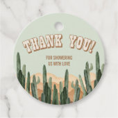 Boho Desert Cactus Southwestern Vielen Dank Geschenkanhänger (Vorderseite)