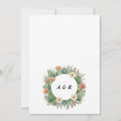 Boho Desert Cactus Wedding Invitation Einladung (Rückseite)