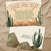 Boho Desert Cactus Western Cowboy Books for Baby Begleitkarte