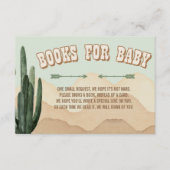 Boho Desert Cactus Wild West Cowboy Books for Baby Begleitkarte (Vorderseite)