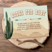 Boho Desert Cactus Wild West Cowboy Books for Baby Begleitkarte