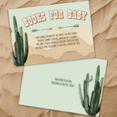 Boho Desert Cactus Wild West Cowboy Books for Baby Begleitkarte
