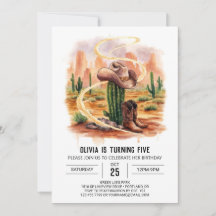 Boho Desert Cowboy Birthday