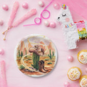 Boho Desert Cowboy Birthday Pappteller (Party)