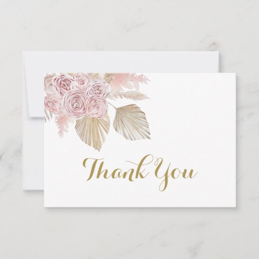 Boho Desert danke Ihnen Hinweis Karten (Vorderseite)