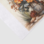 Boho Desert Floral Bouquet Art Decoupage Seidenpapier (Ausschnitt)