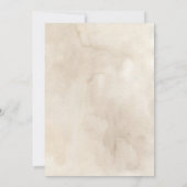 Boho Desert Floral Geometric Wedding Einladung (Rückseite)