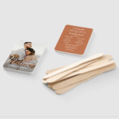 Boho Desert Foto Wedding Program Fächer (Non-assembled)