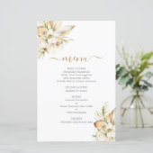 Boho Desert Menu Card (Stehend Vorderseite)