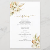 Boho Desert Menu Card (Vorderseite)