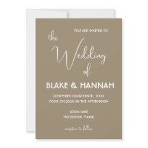Boho Desert Minimalistisch Wedding Handgeschrieben