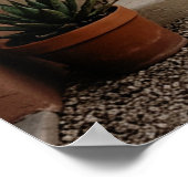 Boho Desert Pink Arches Sunset, Spiral Staircase W Poster (Ecke)