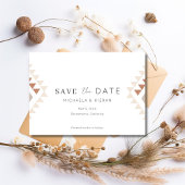 Boho Desert Rust Terracotta Wedding Foto Save The Date