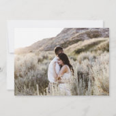 Boho Desert Rust Terracotta Wedding Foto Save The Date (Rückseite)