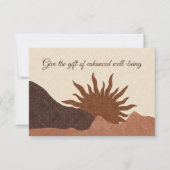 Boho Desert Sun Wellness Business Geschenkgutschei (Vorderseite)