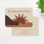 Boho Desert Sun Wellness Business Geschenkgutschei (Schreibtisch)