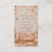 Boho Desert Sunset Cactus Wedding Begleitkarte (Vorderseite)