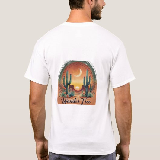 Boho Desert Wanderer T - Shirt (Rückseite)
