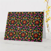 Boho Design Bold Color Floral Karte (Gelbe Blume)
